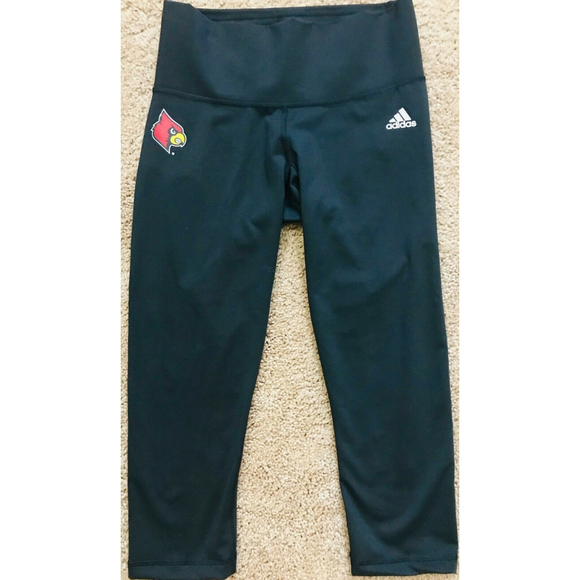 adidas Pants - Adidas NCAA Women's Small Louisville Cardinals Climalite Black Performer Tights